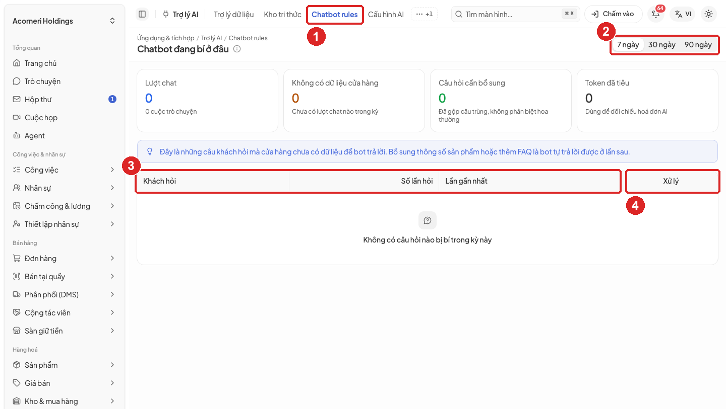 Hình 41. Màn Chatbot đang bí ở đâu